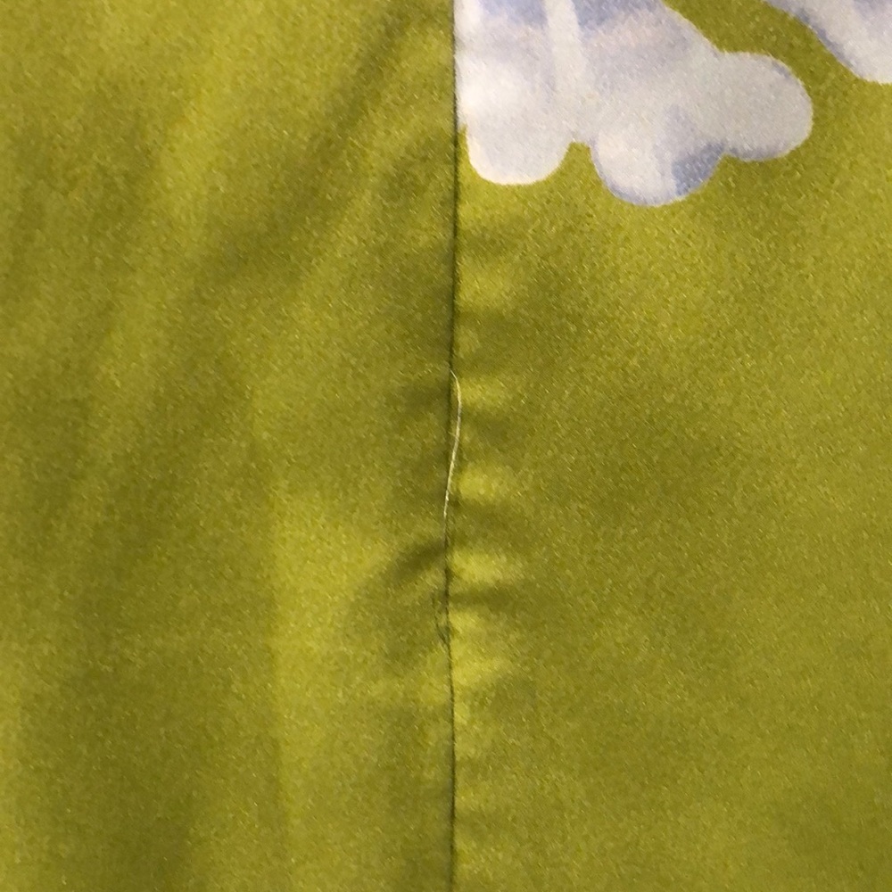 LOFT Floral Long Sleeve Green Midi Dress - Picture 6 of 7